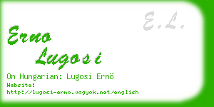 erno lugosi business card