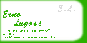 erno lugosi business card